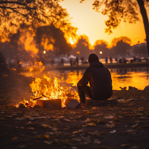 Retiro Etéreo De La Luz En La Hoguera