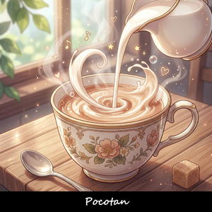 ミルクを注いだ瞬間の甘いスウィング