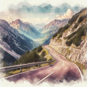 Steep, Winding, Narrow Road