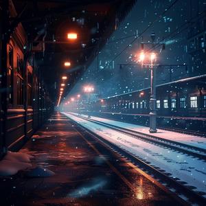 Last Train Beneath Falling Snow