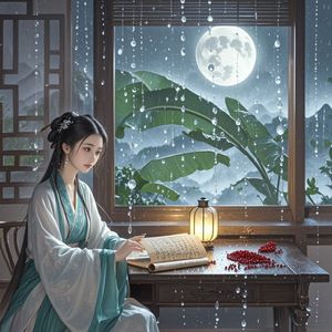 雨打芭蕉月未眠-李毅