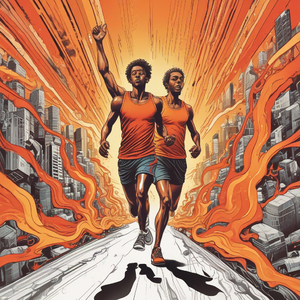 Тарас на старті, серце його вогнем палає by @fantasticfreakfolk684