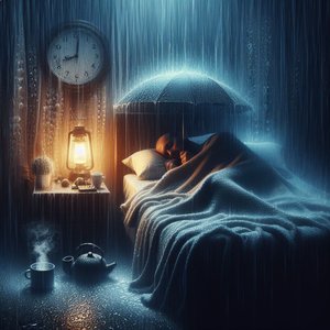 Heavy Rain at Night for Sleeping 5