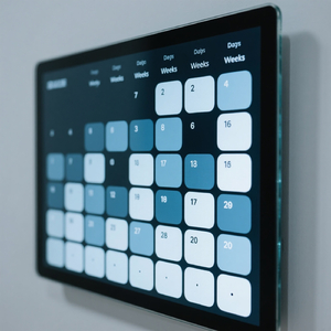 Glass Touch Calendar