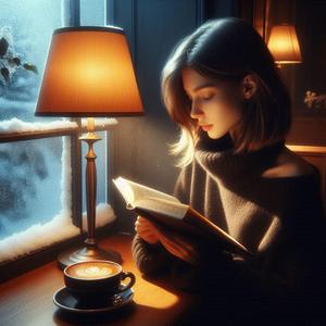雪降る窓辺で静かに本を読む カフェBGM 作業用