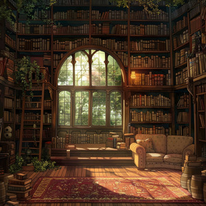 小さな灯りと古い本