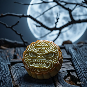 月光下的五仁月饼