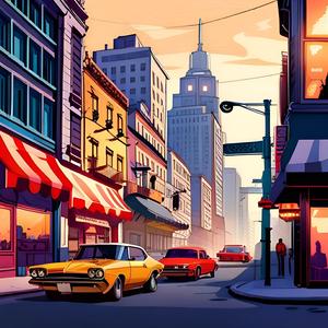 Imagine a Street from the 90s