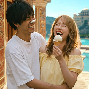 トルコアイスといちゃいちゃバカップル