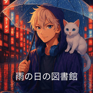 雨の日の図書館