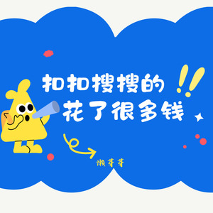 扣扣搜搜的花了很多钱
