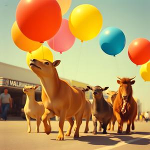 생동감 넘치고 재미있는 배경 음악, 리드미컬한 우쿨렐레 스트럼, 기발한 베이스, 가벼운 타악기, 코믹하고 장난스러운 분위기, 장난기 넘치는 동물 상호작용에 적합합니다.