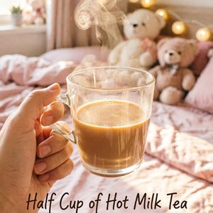 半杯热奶茶