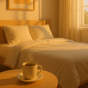 やさしい朝のひかり