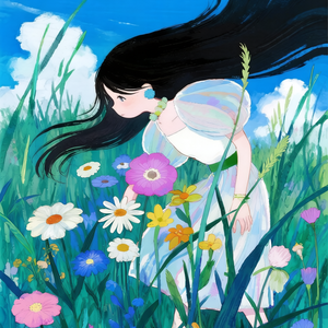 walking through the green