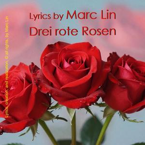 Drei rote Rosen