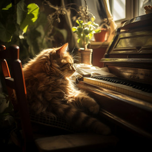 Serenatas De Gato Místico: Abrazo De Piano Armonioso