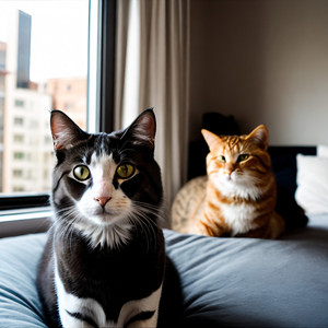 Flames Frame Feline's Fancy Feast