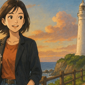 オレンジの静寂 - 日御碕、潮騒に染まる空