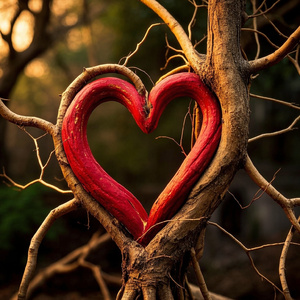 Raízes de coração