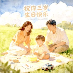 祝你三岁生日快乐