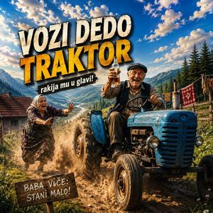 Plavi traktor
