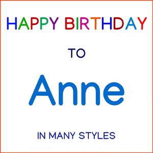 Happy Birthday To Anne - Metal