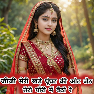 जीजी मेरी खड़े घूंघट की ओट जेठ तेरो पोंरी में बैठो रे