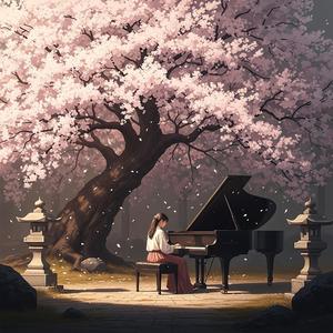 Solitary Contemplation Beneath the Blossoms_cherry blossom