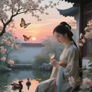 一曲新词酒一杯