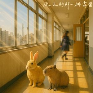 你坐的那一排靠窗