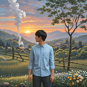 炊烟里的眺望