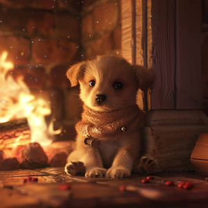 Calor Para Perros En Armonía Con El Fuego