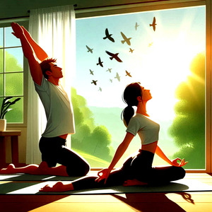 朝日に溶ける息遣い