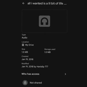 ALL I WANTED WAS A LIL BIT OF LIFE!