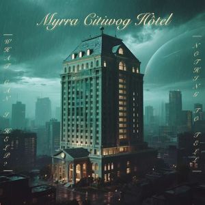 落地窗、高层、雨Thateus with a Cigar