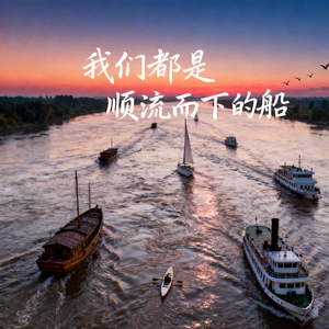 我们都是顺流而下的船
