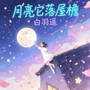 月亮它落屋檐