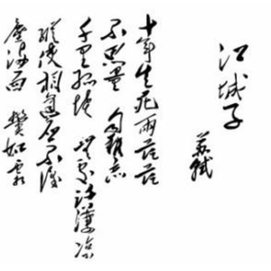 苏轼《 江城子》