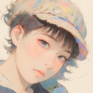 晨光侧脸