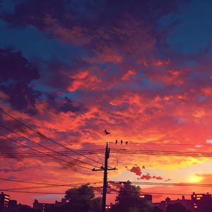 帰り道の夕焼け