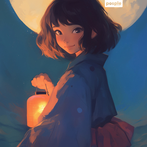 Moonlit Courtyard (with rain)