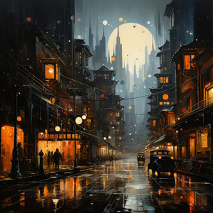 Riff Animado De Jazz En La Acera