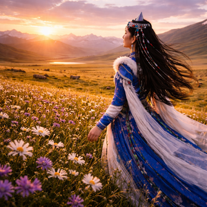 烈风呼啸金草原