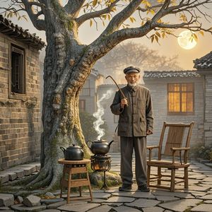 老槐树的年轮-糊涂虫