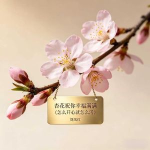 杏花祝你幸福满满(怎么开心就怎么活)