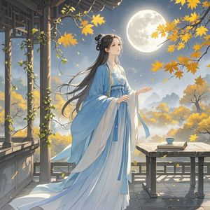 秋风寄月-古风飘摇