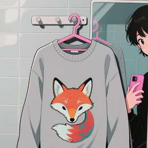 화장실 거울 속의 너