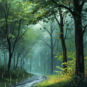 舒缓情绪轻音乐 (下雨声)