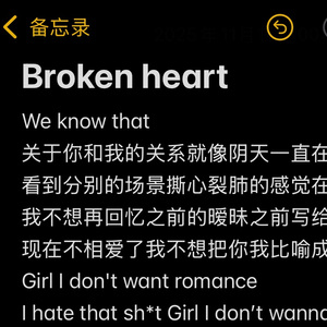 BROKEN HEART（feat. Wen.z）